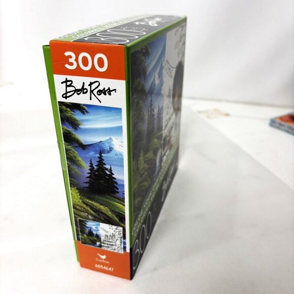 Bob Ross Puzzle 300 Piece Double Sided Color Your Own Mountain Hide Away NWT - Picture 4 of 10